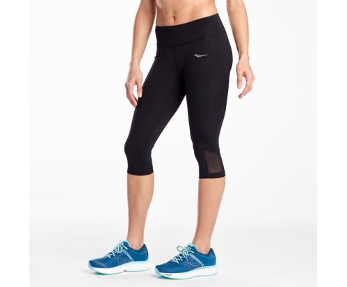 Tenis Saucony Fortify Capri Mujer Bottoms Ropa Negras México MX-108-SA